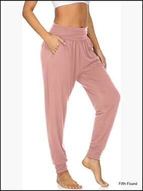 Womens Cozy Yoga Joggers Pants Loose Workout Sweatpants Comfy Lounge Pants with